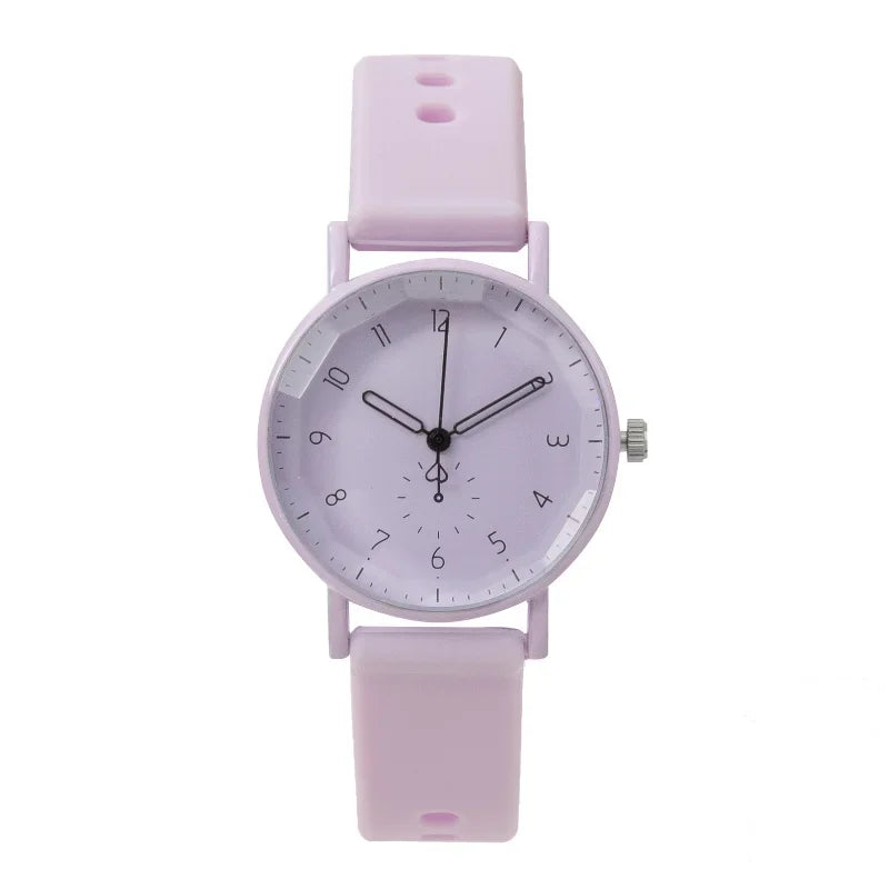 2024 New Women's Fashion Quartz Watch - Silicone Strap Sports Wristwatch for Students, Relojes Para Mujer