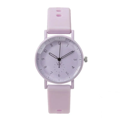 2024 New Women's Fashion Quartz Watch - Silicone Strap Sports Wristwatch for Students, Relojes Para Mujer
