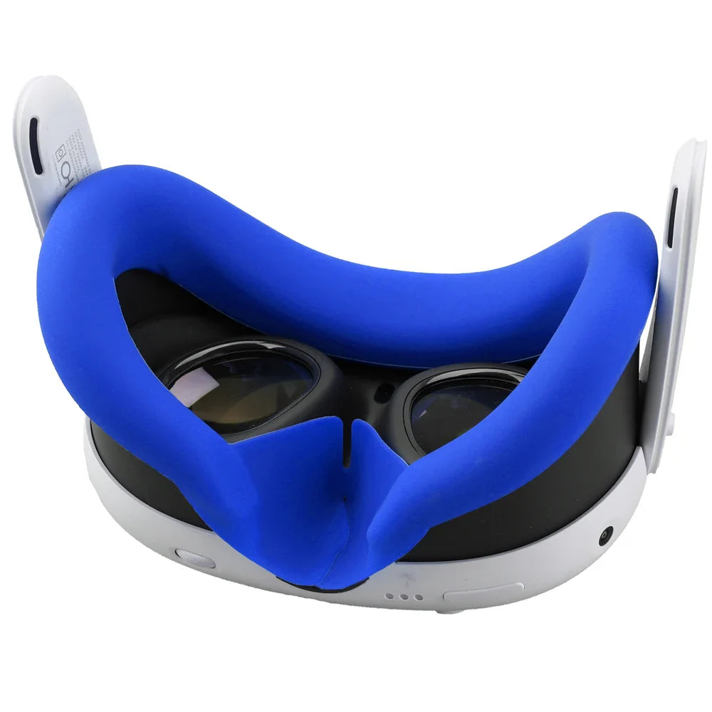 Silicone VR Face Mask for Meta Quest 3 — Sweatproof, Lightproof Facial Interface Cushion, VR Accessories