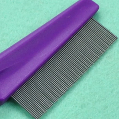 Stainless Steel Comfort Flea Hair Grooming Comb - Home Pet Animal Care Comb for Cat Dog - Protect Your Pet from Fleas
