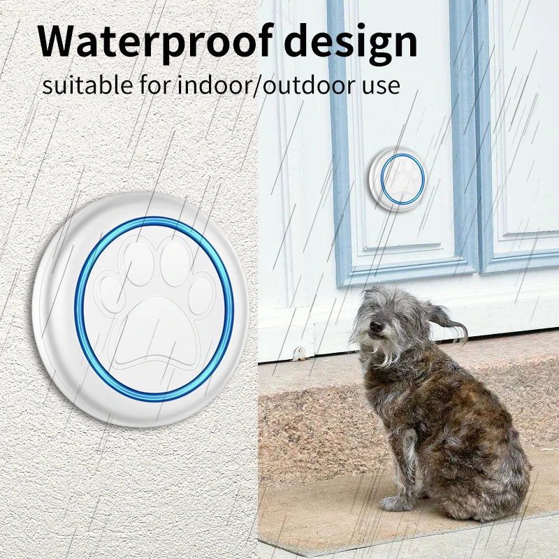 Pet Touch Ringer Bell – 300M/984ft Range, 60 High-Volume Tunes for Cat & Dog Training, Smart Home Doorbell US/EU