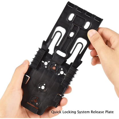 QLS Gun Holster Accessories Kit – Quick Locking System with QLS 19 & 22 Polymer Case Adapter