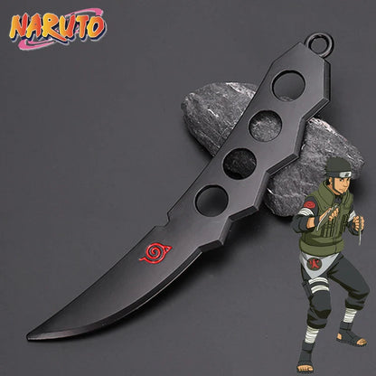 Anime Naruto Weapon Keychain Set – Metal Models of Asuma, Zabuza Sword, Kisame, Hidan, Minato Kunai & Flying Thunder God Cosplay Toys for Boys