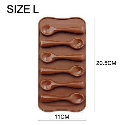 JJYY Silicone Chocolate Mold – 12-Cavity Fondant & Candy Bar Mould for Cake Decoration & Baking