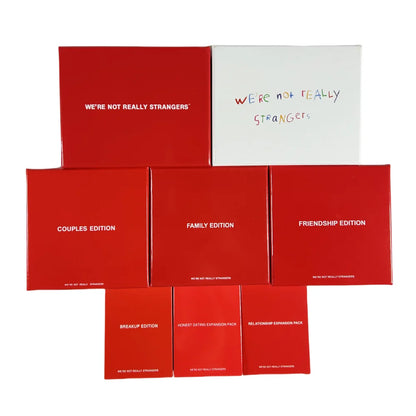 We're Not Really Strangers — 8-Style Interactive Card Game | Friendship, Family & Couples Party Cards