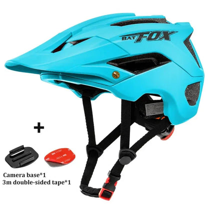 BATFOX MTB Road & Mountain Bike Helmet – Ultralight Integrally Molded Cycling Safety Helmet for Men & Women Bicycle Riding Casco Ciclismo Gear
