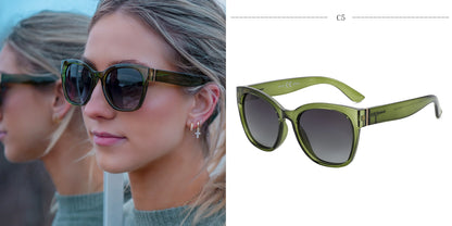 ZENOTTIC Women’s Cat Eye Polarized Sunglasses – Oversized Retro UV400 Designer Shades