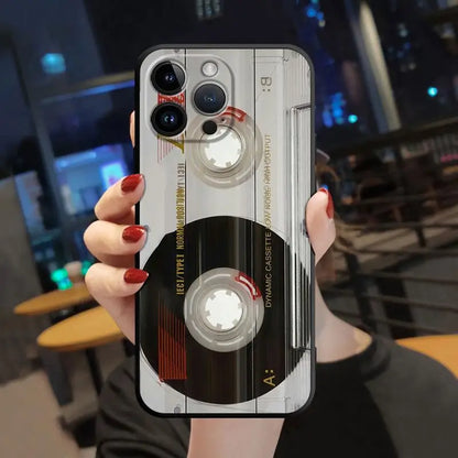 Magnetic Cassette Tape Phone Case – Compatible with Apple iPhone 7, 8, XR, X, XS, 11, 12, 13, 14, 15 & SE 2022
