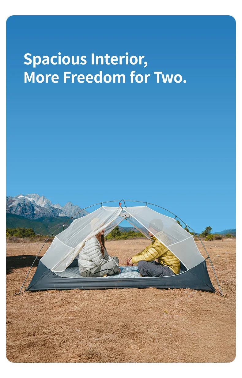 Naturehike Mongar UL Hiking Tent – 1-2 Person Ultralight Waterproof 15D Nylon Backpacking Tent