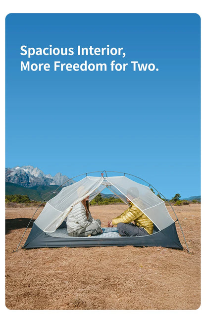 Naturehike Mongar UL Hiking Tent – 1-2 Person Ultralight Waterproof 15D Nylon Backpacking Tent