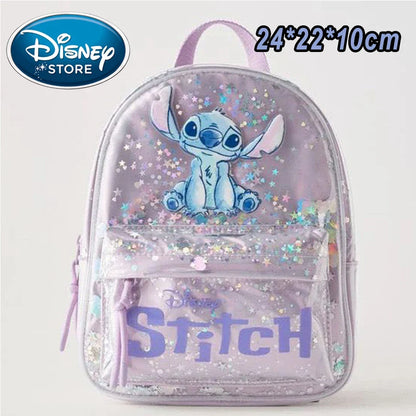 Disney Blue Stitch Plush Backpack – Large-Capacity Cartoon Bag for Kids & Kindergarten Gift
