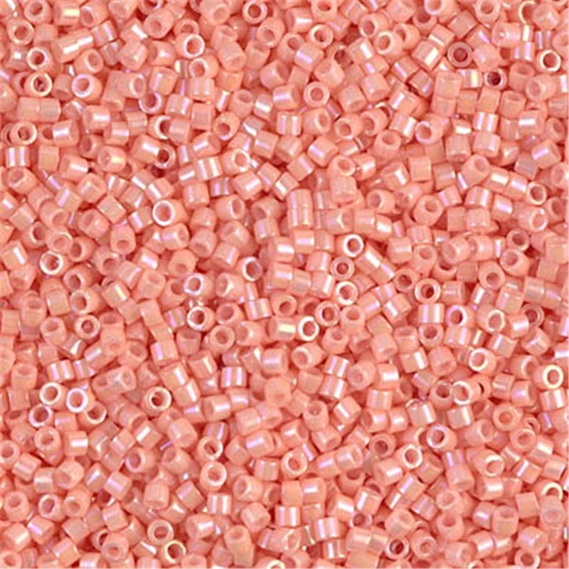 Miyuki Delica 11/0 Seed Beads - Glazed Luster Glass Beads for DIY Jewelry Making