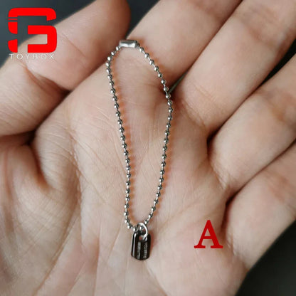 1/6 Scale Cross & Dog Tag Necklace – Soldier Accessory for 12-inch Action Figures