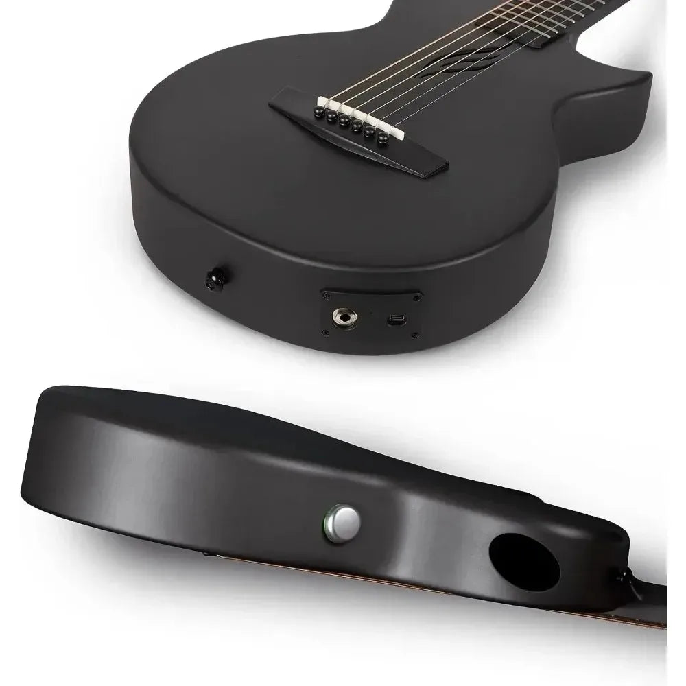 Enya NOVA GO SP1 Electric Guitar – 35 Inch Smart Carbon Fiber Acoustic with Pickup, Case, Strap, & Cable, Travel Guitarra Violão