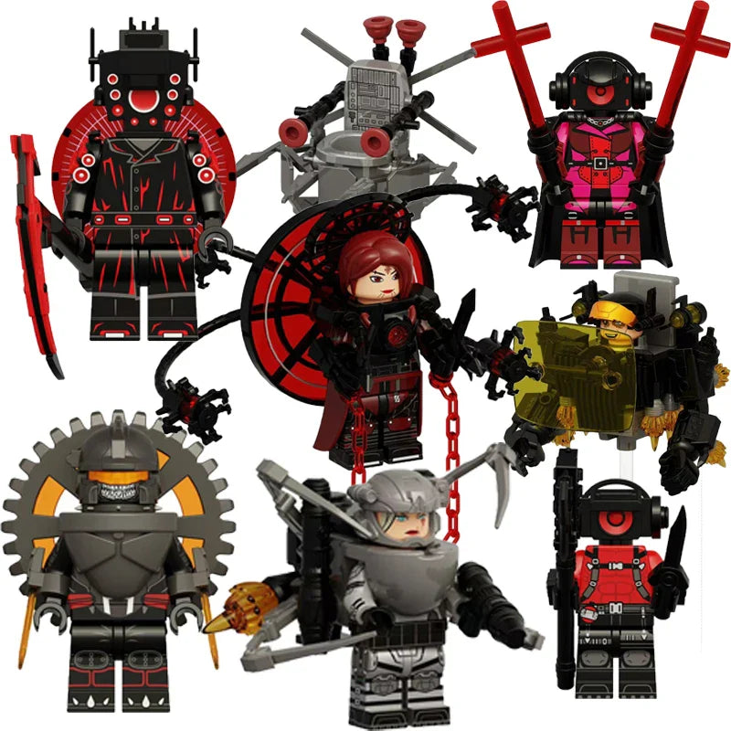 2025 KDL844 Toilet Man Mini Puzzle – Cartoon Bricks Action Figure Building Blocks Toy Gift