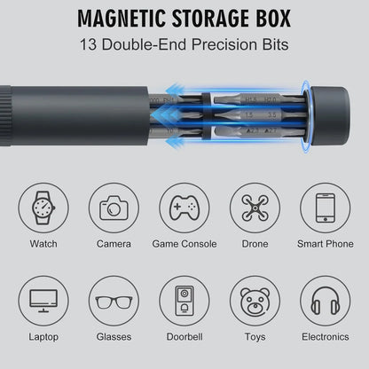 27-in-1 Precision Screwdriver Set — Magnetic Bits Pen for Eyeglass, Watch, PC, Laptop & iPhone Repairs