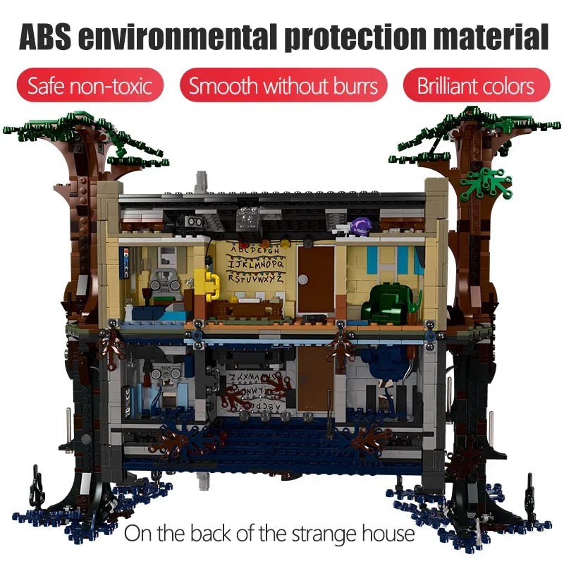 HOT TOY 2499Pcs Stranger Things The Upside Down Building Blocks – Compatible 75810 Model Kit for Kids & Adults