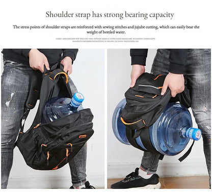 Men’s Oxford Waterproof Backpack – Business Laptop Rucksack for Travel, Work & High School Students