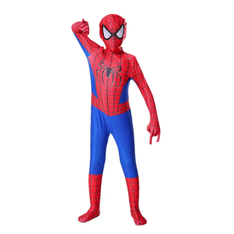 Kids Superhero Costume Onesies – Movie Character Fantasy Dress-Up for Boys & Girls, Halloween Party & Photo Props