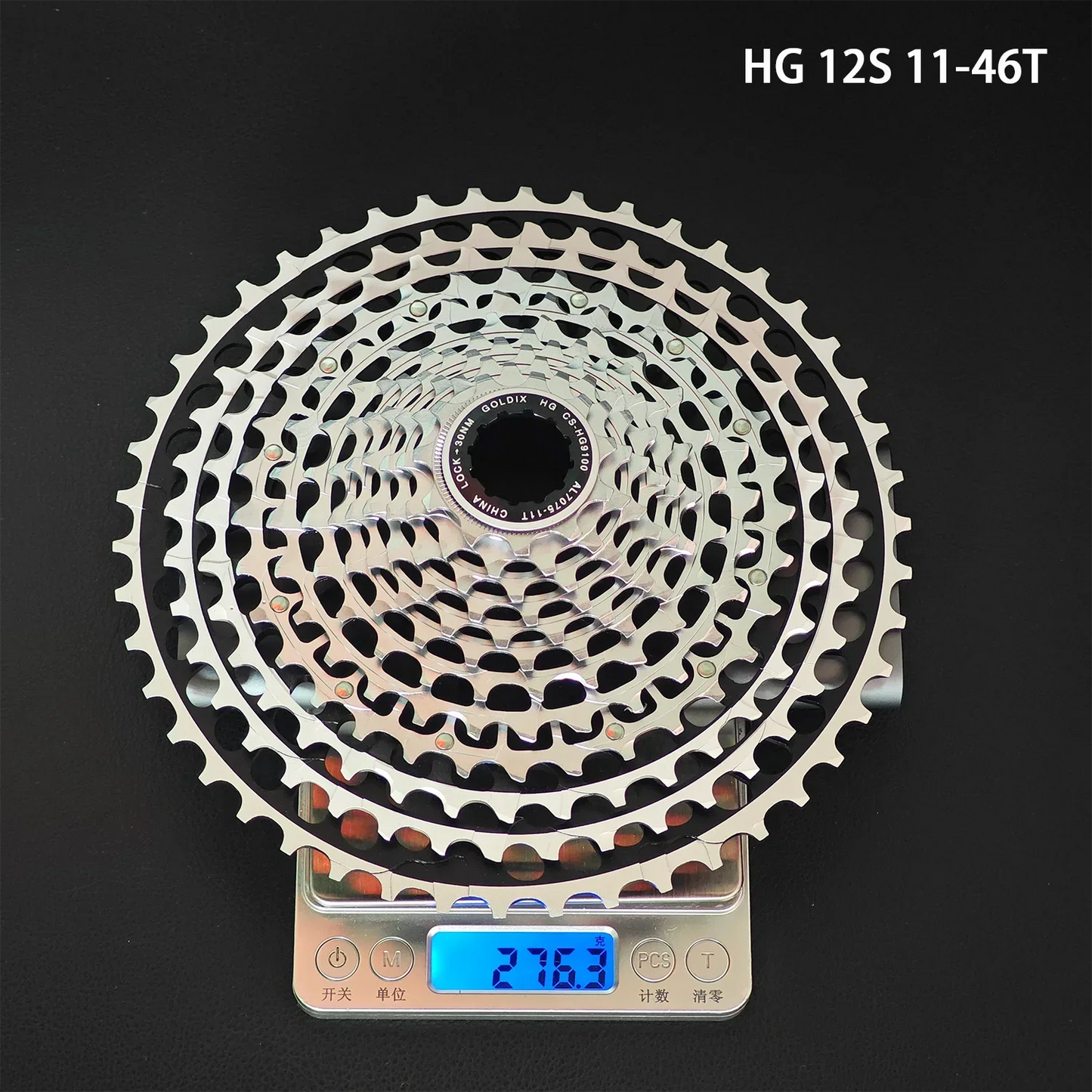 GOLDIX 12-Speed Ultralight MTB Cassette – CNC Sprocket 11-51T/11-46T HG & 10-46T/10-51T XD for Shimano SRAM