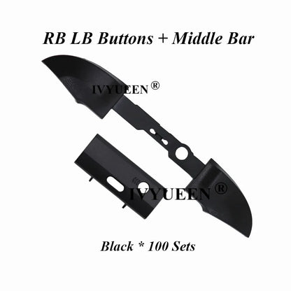 IVYUEEN 100PCS RB/LB Bumper Trigger Buttons – Middle Bar Holder for Xbox Series X|S Controller Repair Parts