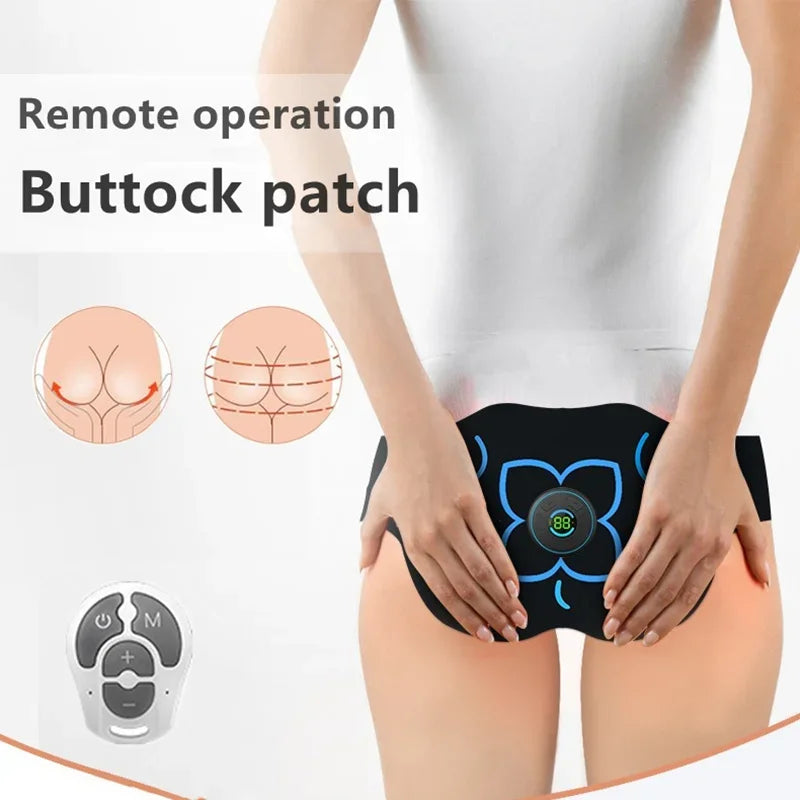 EMS Electric Hip Trainer — Remote Control Buttock Muscle Stimulator with 10 Modes & 39 Training Levels for Fitness & Slimming