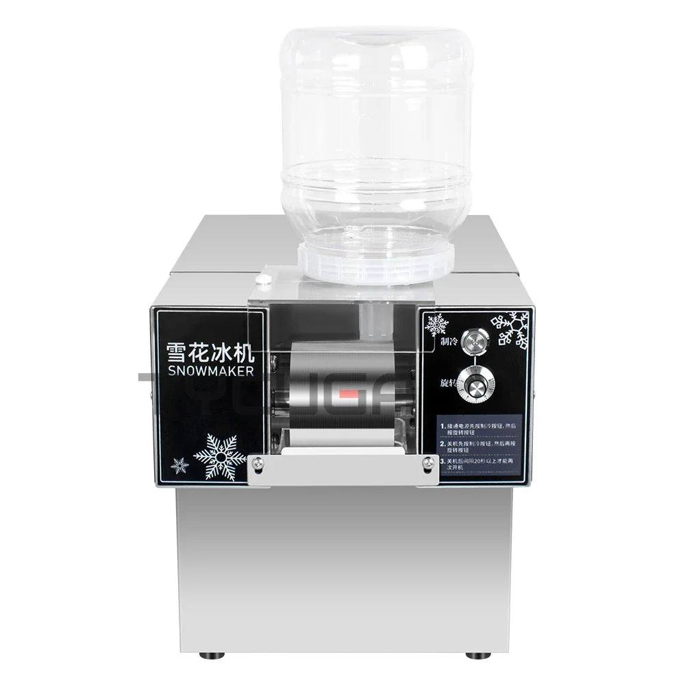 Korea Bingsu Snowflake Ice Shaver Machine – 360W 3L Ice Maker for Dessert, Includes Refrigerant, Ships to Europe, Russia, Mexico
