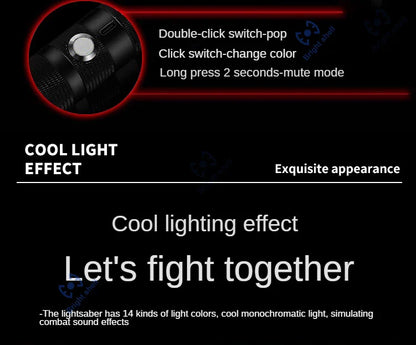 RGB Metal Lightsaber Toy – 15-Color Changing Laser Sword with Sound Effects, Force FX Jedi Blaster Gift for Kids