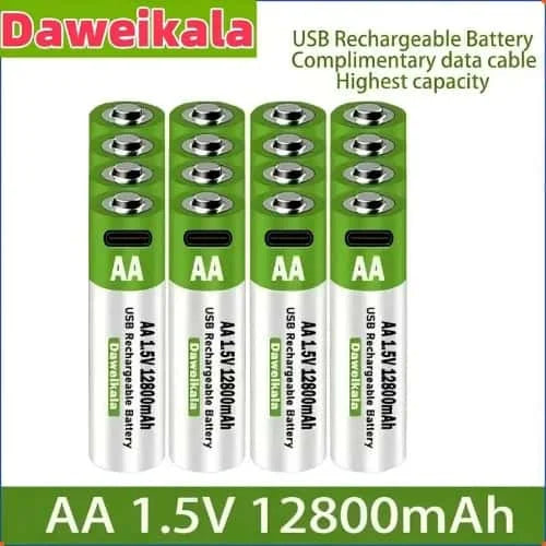 NEW 8800mAh Rechargeable AAA Alkaline Battery – 1.5V for Clocks, Mice, Computers, Toys & More