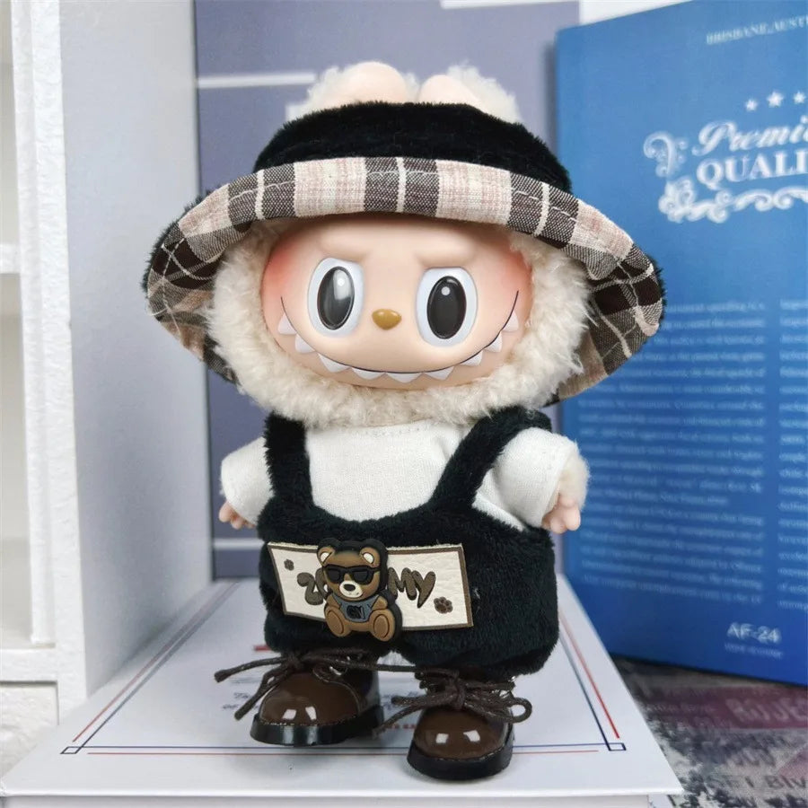 Labubu Outfit for 15cm Doll – Stylish Sports & Leisure Suit, Labubu Clothing Accessories (No Shoes)