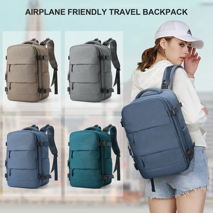 Travel Backpack 40x20x25cm – Cabin Bag for Ryanair, Airplane Carry-On, School, Laptop & Leisure, Women & Men