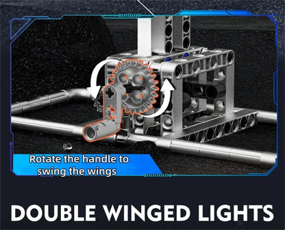 Mechanical Shark & Sea Life Building Blocks Set – Crocodile, Parrot, Mantis, Frog, Manta Ray Toy for Kids