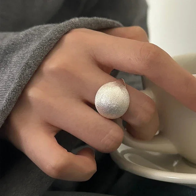 925 Sterling Silver Geometric Ring — BF CLUB Fashion Handmade Ring for Women, Party & Christmas Gift