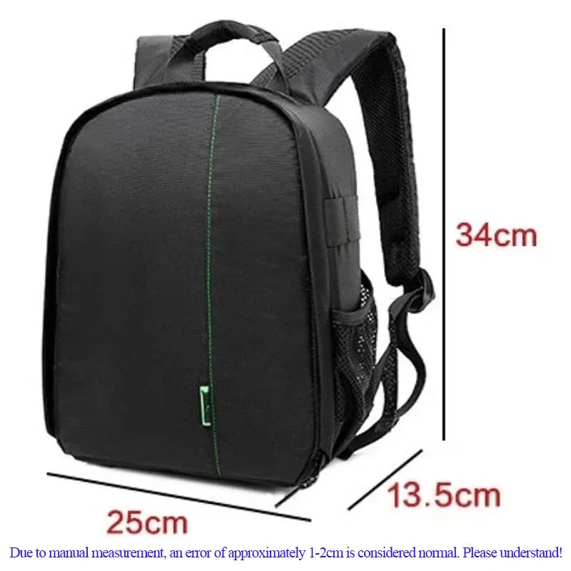 Outdoor Camera Backpack – Waterproof Digital Shoulder Bag for DSLR – Fits Canon, Nikon, Sony – Photo Knapsack Case
