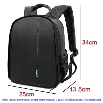 Outdoor Camera Backpack – Waterproof Digital Shoulder Bag for DSLR – Fits Canon, Nikon, Sony – Photo Knapsack Case