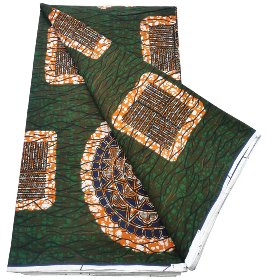 2026 African Real Wax Print Fabric - High Quality Ankara Pagne ABC