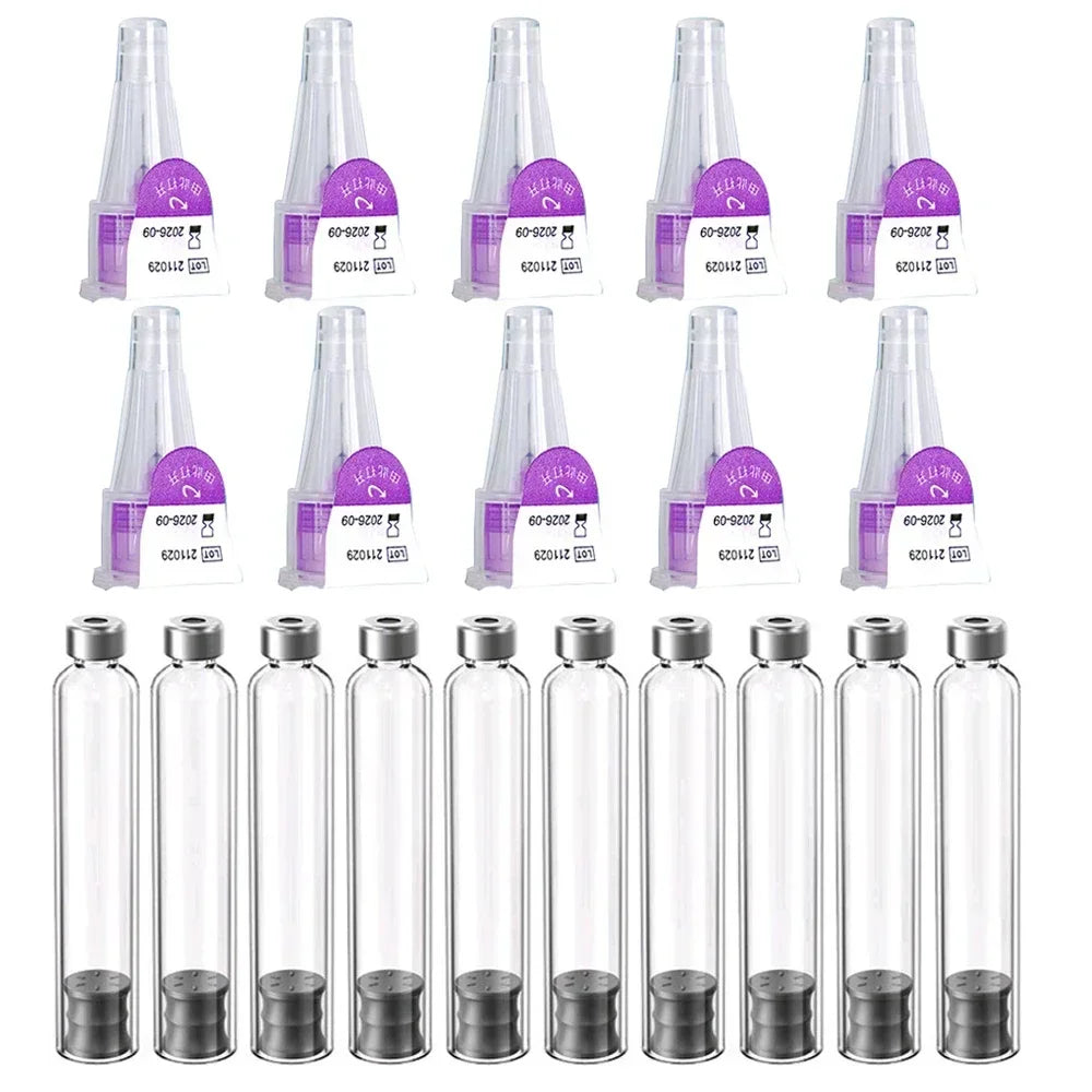 Magic Pen Tattoo & Insulin Pen Cartridges — 10pcs 3ml Empty Cassette Bottles for Lilly Injection