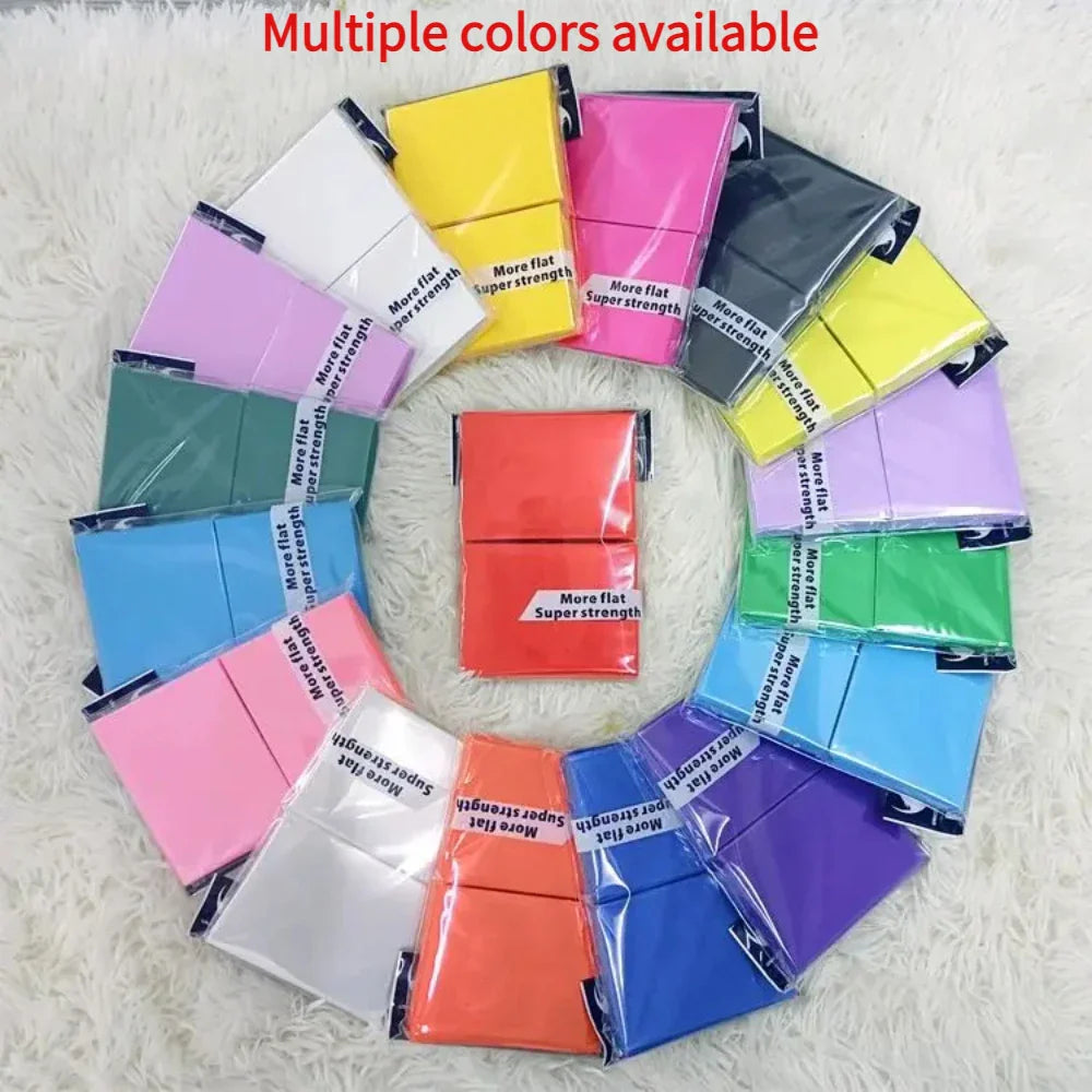 100PCS Matte Trading Card Sleeves – 66x91mm Standard Size Protectors for TCG, Tarot & Board Games, Durable Card Shield Covers