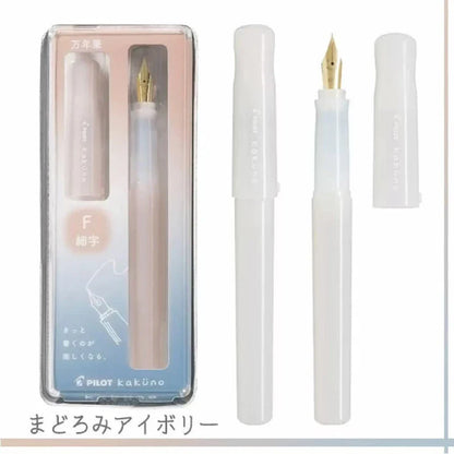 PILOT Kakuno Panda Limited Edition Smiley Fountain Pen – Fine Nib with 6 Replaceable Ink Cartridges Gift Set