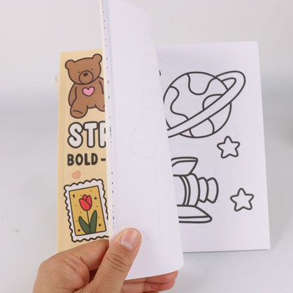 Into the Garden Coloring Book for Adults & Teens - Bold & Simple Designs with Plants, Flowers & Cute Animals