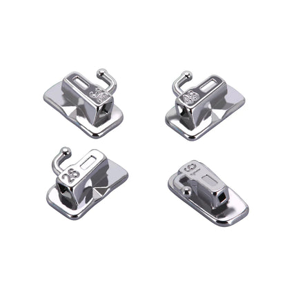 AZDENT 5 Boxes Dental Brackets – Passive Self-Ligating Orthodontic Braces with MIM Monoblock & Buccal Tubes, MBT/Roth 0.022, 345 Hooks