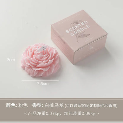 Peony Flower Scented Candle - Perfect Gift Decoration for Mother's Day & Birthdays