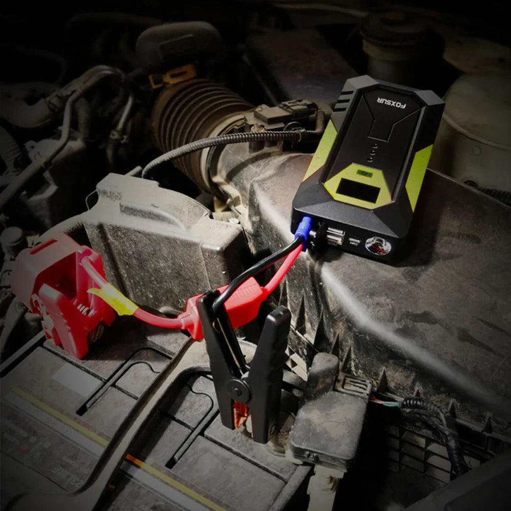 26800mAh Car Jump Starter Power Bank - 12V Portable Battery Booster Charger with 800A Emergency Starter for Car