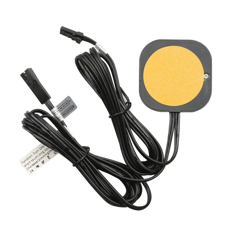 40mm Penetrating Touch Sensor Switch – 12V/24V 60W Induction LED Switch for Wood, Stone & Plastic Boards