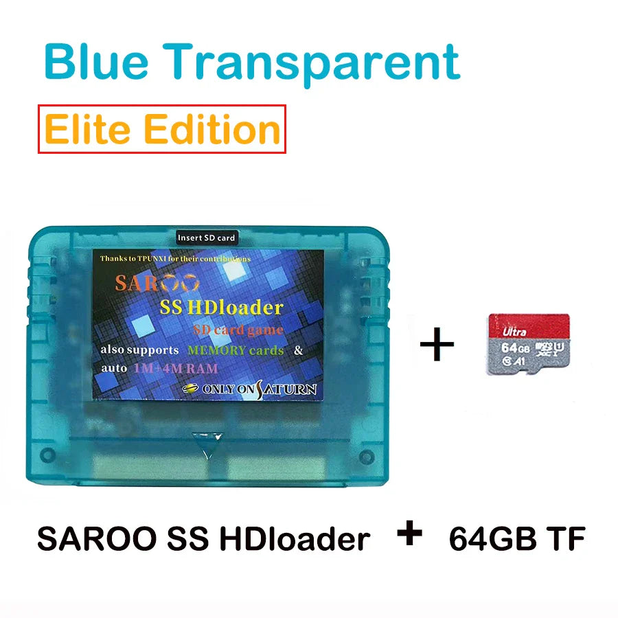 2025 V0.7 SAROO SS HDLoader Game Cartridge — SD/TF Card Support for Sega Saturn, Play Without CD