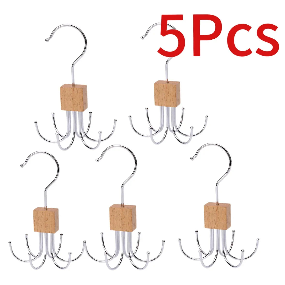 360° Rotating Metal Belt Hanger — Durable Organizer for Belts, Scarves, Bras & Ties, Home & Dorm Storage