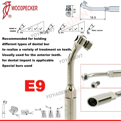 Woodpecker Dental Scaler Tips – Ultrasonic Tooth Cleaning, Endo & Perio Scaling Tips, Fit EMS UDS Scaler Handpiece