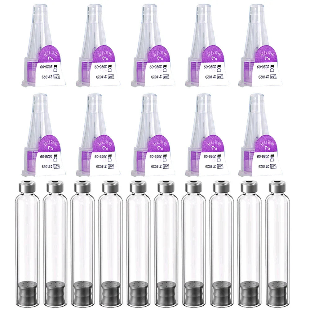 Magic Pen Tattoo Kit – 3ml Empty Cartridge Bottles with Individual Packaging for Medical Aesthetics & Lilly Insulin Pen