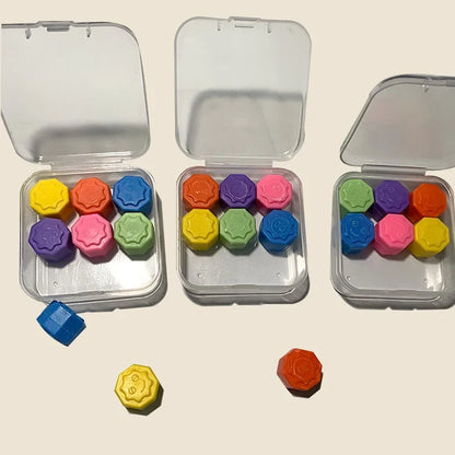 6pcs Classic Gonggi Stone Game Set - Nostalgic Desktop Party Toy for Kids, Students & Family Play