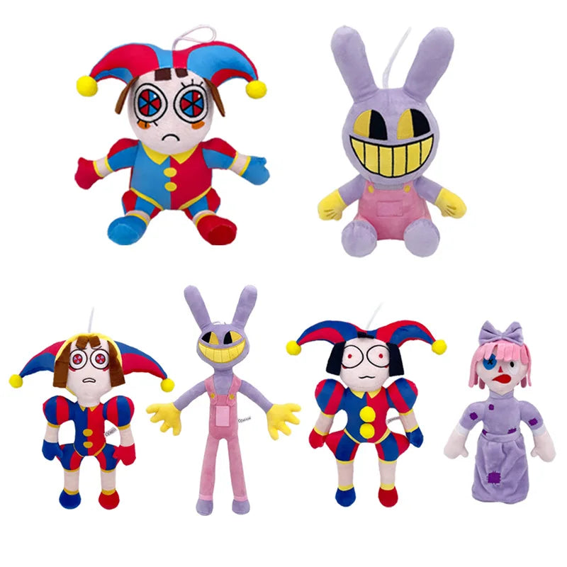 The Amazing Digital Circus Plush — Pomni & Jax Cute Stuffed Animal Dolls, Birthday & Christmas Gift for Kids